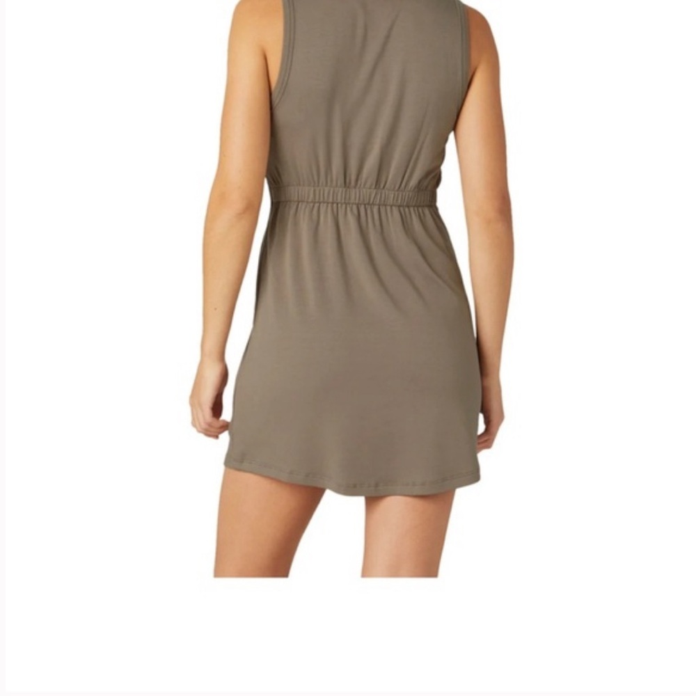 NWT Beyond Yoga Out Of Town Dress Size L Color oyster #0021 - Picture 3 of 6